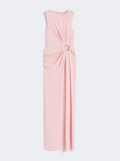 Max Mara Sleeveless Stretch Jersey Dress In Pink