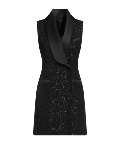 Max Mara Sleeveless Suit Dress In Black