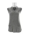 Max Mara Sleeveless Sweater In Gray