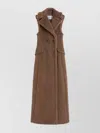 Max Mara Marrone Bronzo Alpaca Coat In Brown