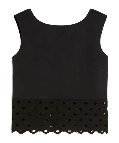Max Mara Sleeveless Top In Black
