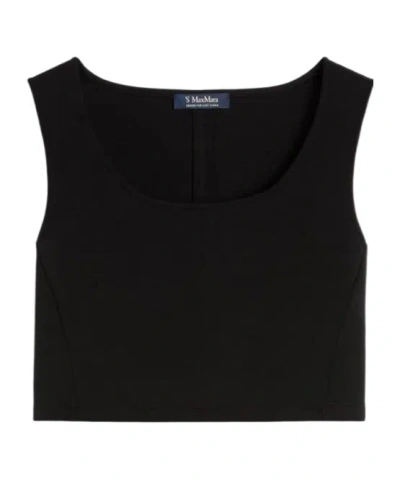 Max Mara Sleeveless Top In Black