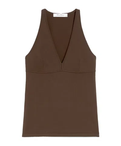 MAX MARA MAX MARA ARMIDA V-NECK SLEEVELESS TOP