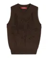 Max Mara Sleeveless Top In Brown