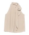 Max Mara Sleeveless Top In Neutral