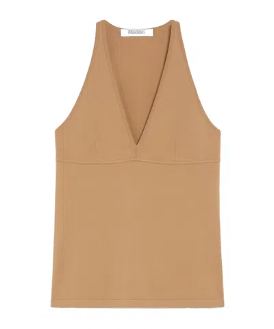 MAX MARA MAX MARA ARMIDA1234 V-NECK SLEEVELESS TOP