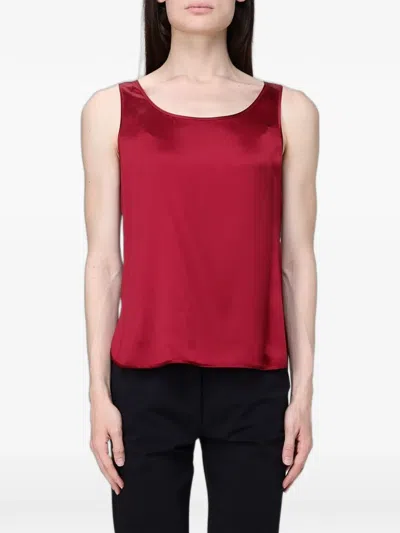 Max Mara Sleeveless Top In Red