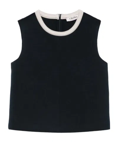 Max Mara Sleeveless Tops In Blue