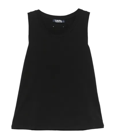 Max Mara Sleeveless Tops In Black