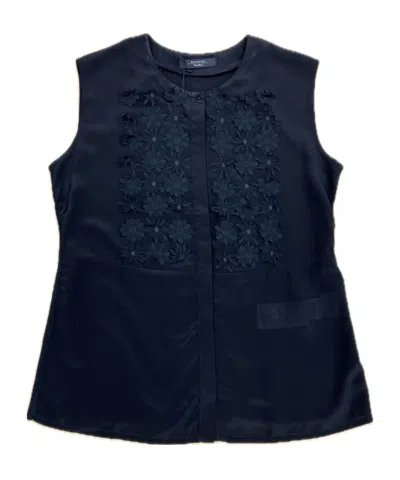 Max Mara Sleeveless Tops In Black