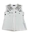 Max Mara Sleeveless Tops In White