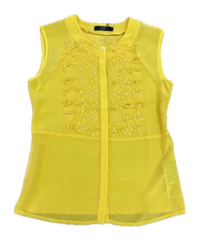 Max Mara Sleeveless Tops In Yellow