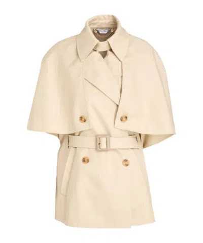 Max Mara Sleeveless Trench Coat In Animal Print
