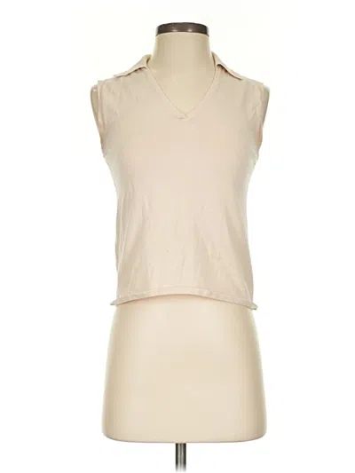 Pre-owned Max Mara Sleeveless T-shirt In Tan