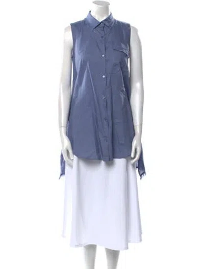 Pre-owned Max Mara Sleeveless Tunic In Blue