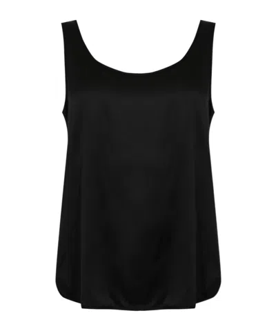 Max Mara Sleeveless Vest In Black