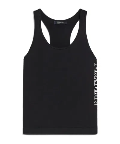 Max Mara Sleeveless Vest In Black