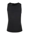 Max Mara Sleeveless Vest In Black