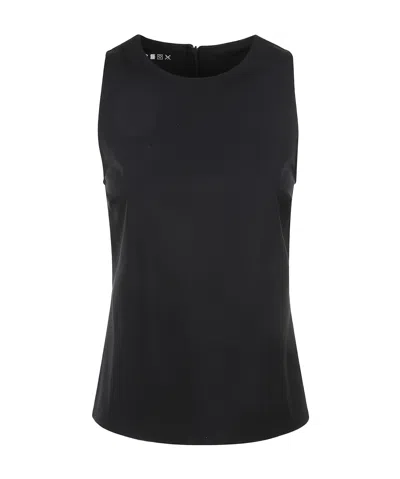 Max Mara Sleeveless Vest In Black