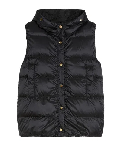 Max Mara Sleeveless Vest In Black