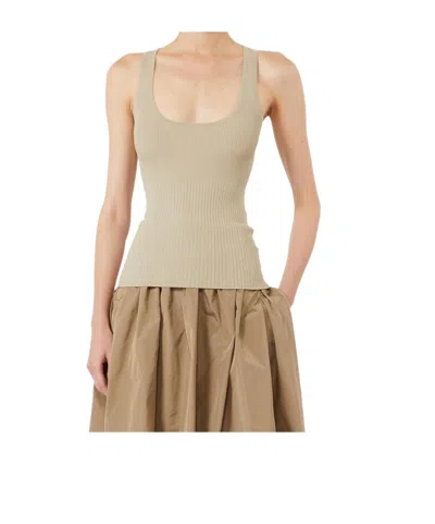 Max Mara Sleeveless Vest In Brown