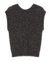 Max Mara Alpaca And Lurex Gilet In Gray