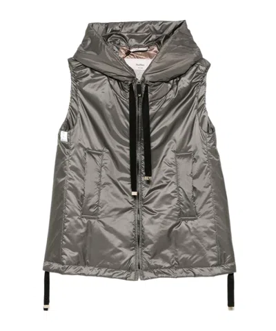 Max Mara Sleeveless Vest In Green