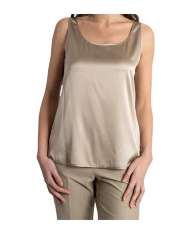 Max Mara Sleeveless Vest In Neutral