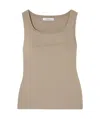 Max Mara Pentola Knitted Tank Top In Nude