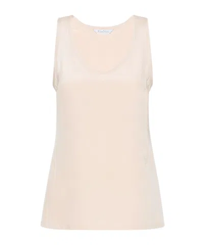 Max Mara Sleeveless Vest In Pink