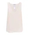 Max Mara Sleeveless Vest In Pink