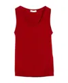 Max Mara Sleeveless Vest In Red