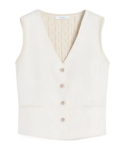 MAX MARA KNIT-PANEL WAISTCOAT