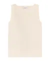 Max Mara Regular-fit Scuba Jersey Top In White