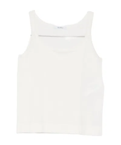 Max Mara Sleeveless Vest In White