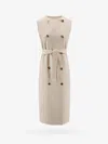 Max Mara Women Sleeveless Wool And Cashmere Coat In Pink
