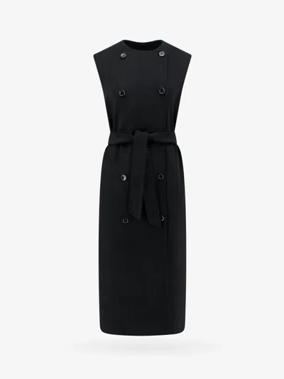 MAX MARA SLEEVELESS WOOL AND CASHMERE COAT