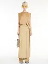 Max Mara Sleeveless Wool And Silk Sweater In Beige