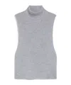 Max Mara Studio Sabbia Waistcoat Grey In Gray