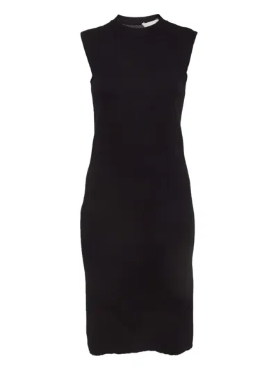 Pre-owned Max Mara Sleeveless Wool Dress In Black
