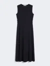 Max Mara Sleeveless Wool Dress In Black
