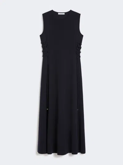 Max Mara Sleeveless Wool Dress In Black