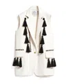 Max Mara Waistcoat With Tassel Embellishments And Notched Lapel In Gray