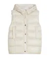 Max Mara Reversible Off-white Jsoft Down Gilet In White