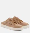 Max Mara Slides Suede Sneakers In Brown