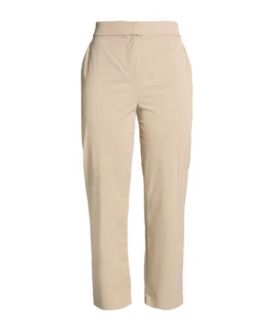 Max Mara Slim Fit Casual Pants In Nude