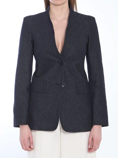 Max Mara Slim-fit Single-breasted Blazer In Black