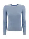 Max Mara Slim Fit Sweater In Blue