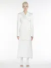 Max Mara Slim-fit Tailored Blazer In White