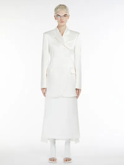 Max Mara Slim-fit Tailored Blazer In White